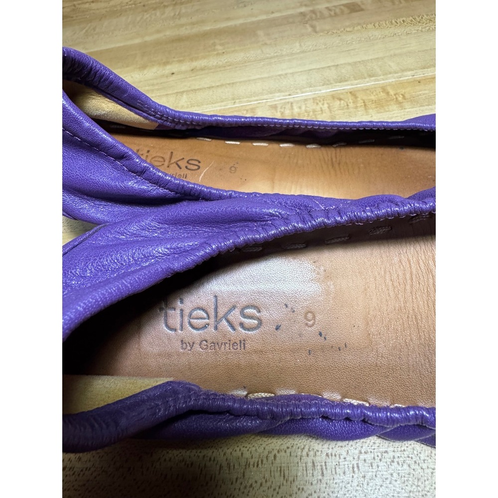 Tieks by Gavrieli Lilac Purple Leather Ballet Flats Shoes Womens Size 9 - Picture 5 of 5